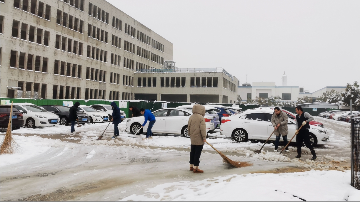 雪绽琼花日 扫雪暖心时丨新利·体育-新利（中国）一站式服务官方网站
开展扫雪除冰活动